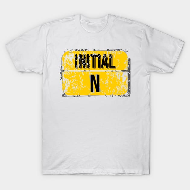 For initials or first letters of names starting with the letter N T-Shirt by Aloenalone